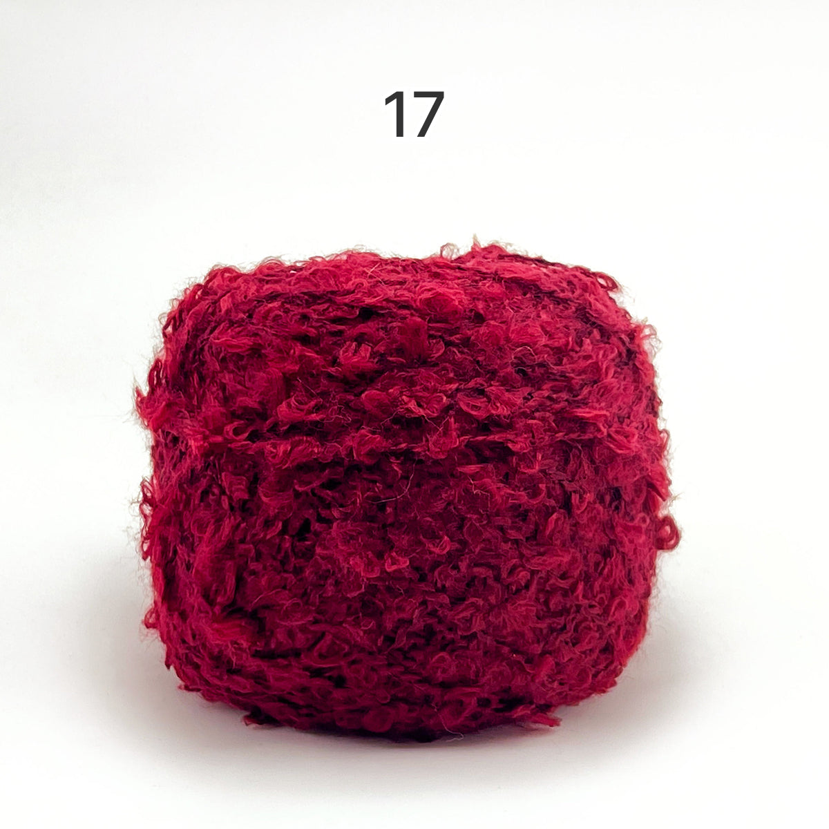 Teddy Loop Yarn(テディループヤーン)50g|くるくるループのブークレヤーン|ウール混|もこもこファンシーヤーン|韓国風ツイード調|あみぐるみ・引き揃え糸に|全17色