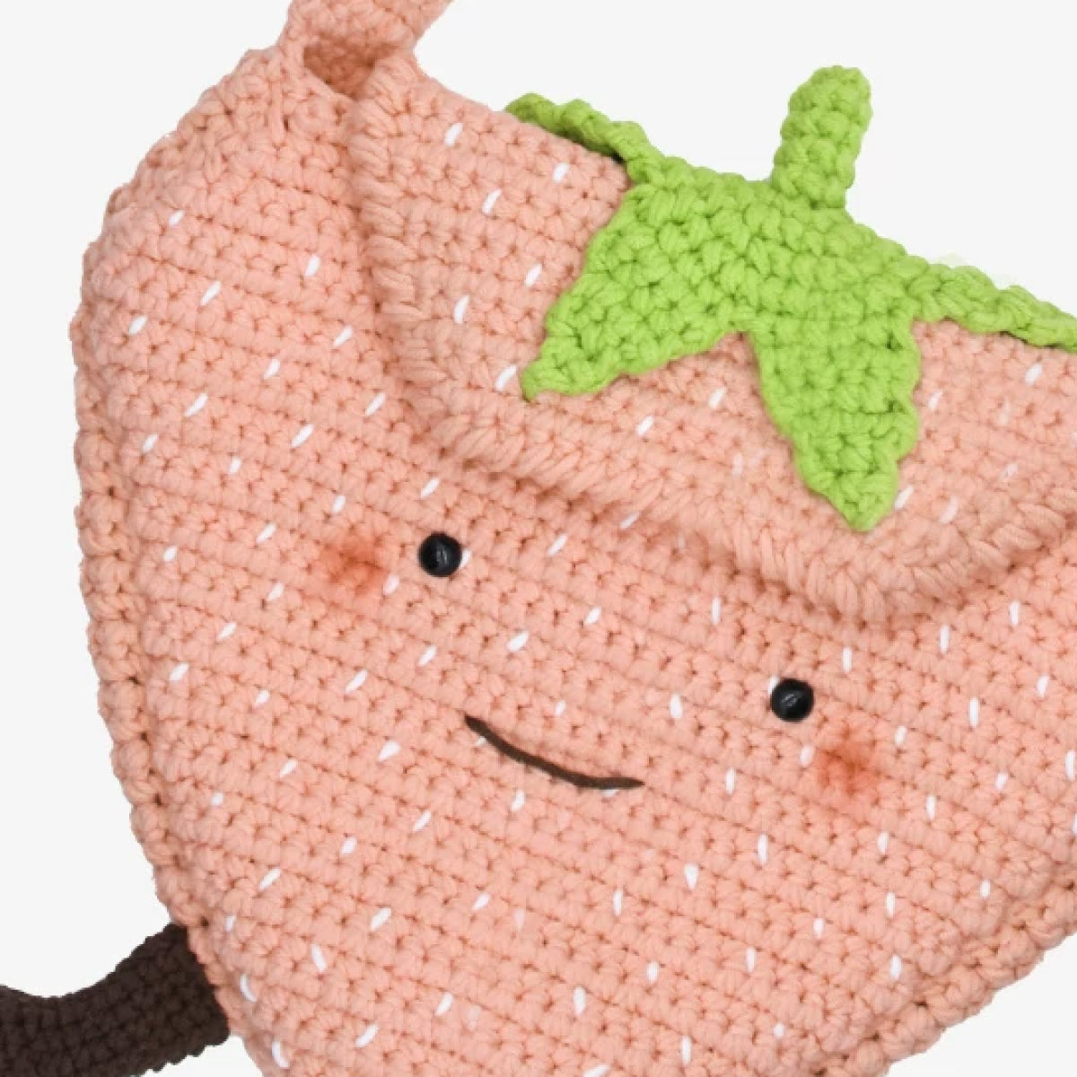 【手編みキット】Ichigo-chan Bag(イチゴちゃんバッグ)|いちごモチーフのあみぐるみ風ショルダーバッグ|春夏コットン|初心者向け|編み図・動画付き