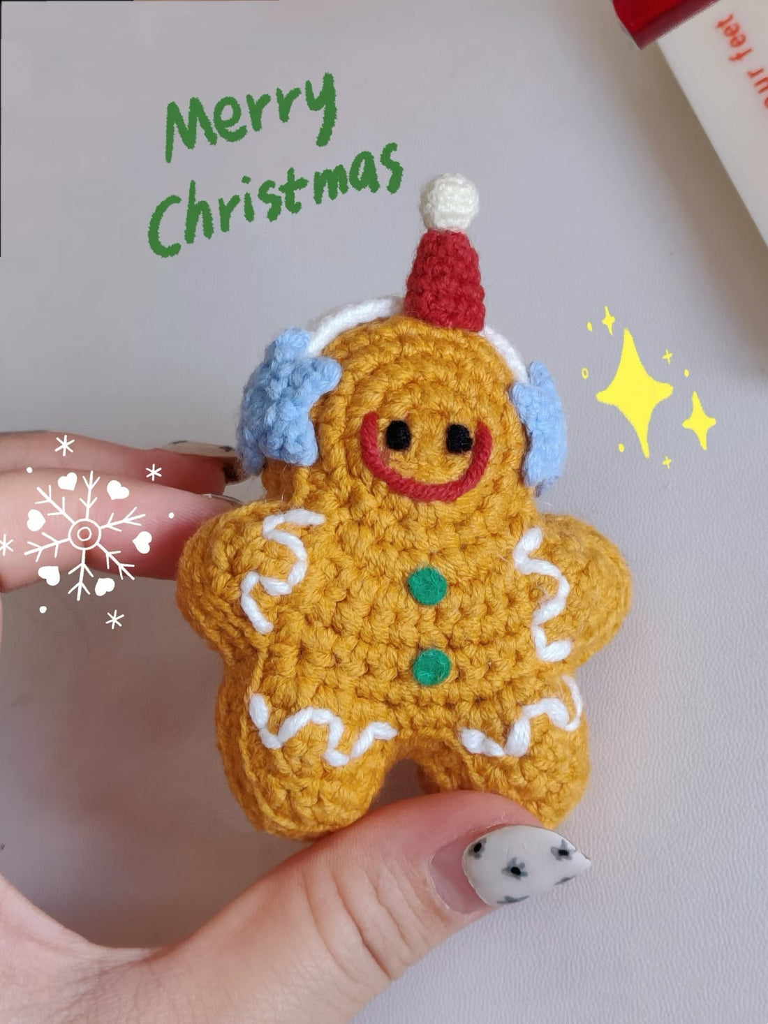 【編みレシピ】クリスマス編みぐるみージンジャーブレッド