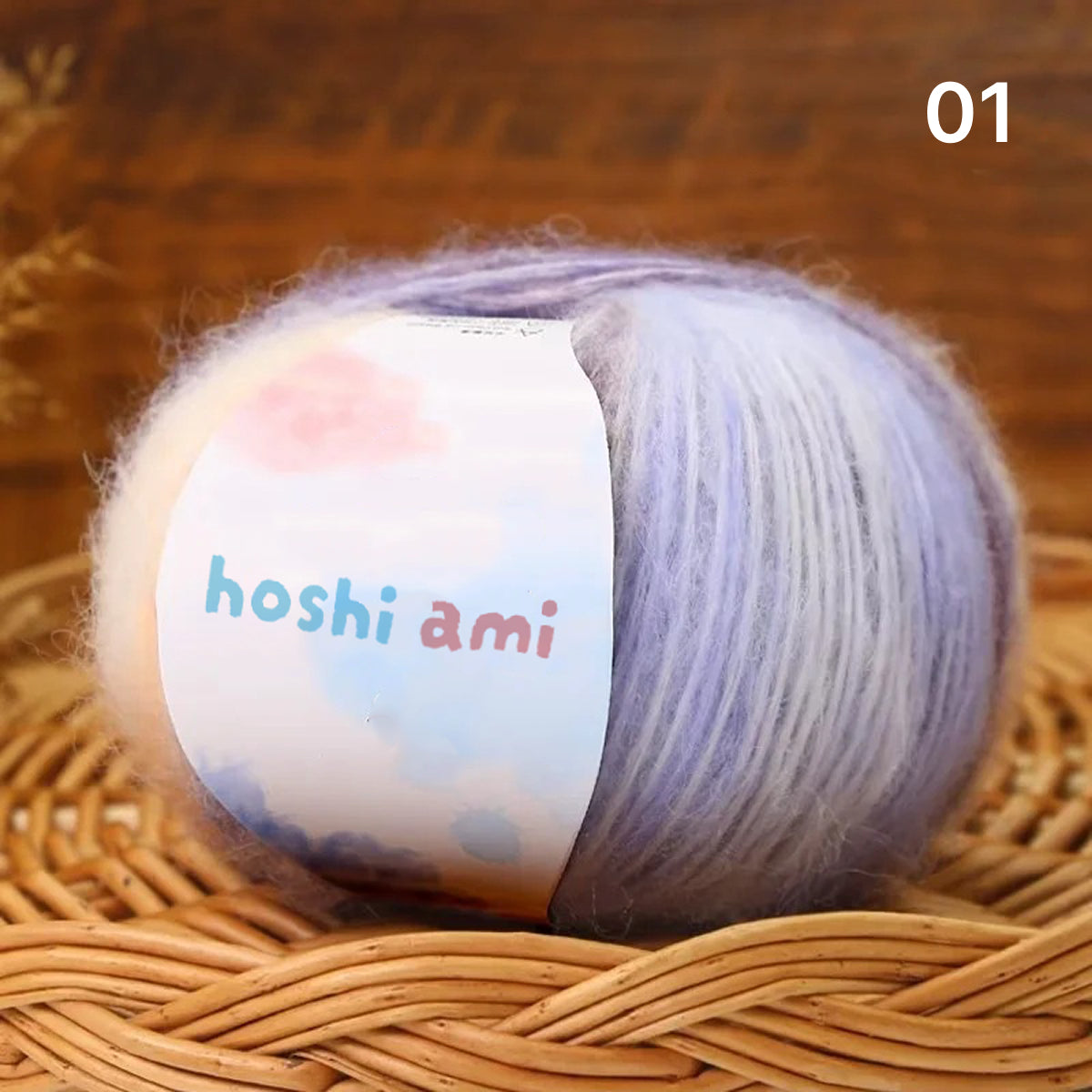 Cloud Mohair（クラウドモヘア）50g｜雲のように美しい段染め｜シルク混モヘア・シルクウール配合｜全20色