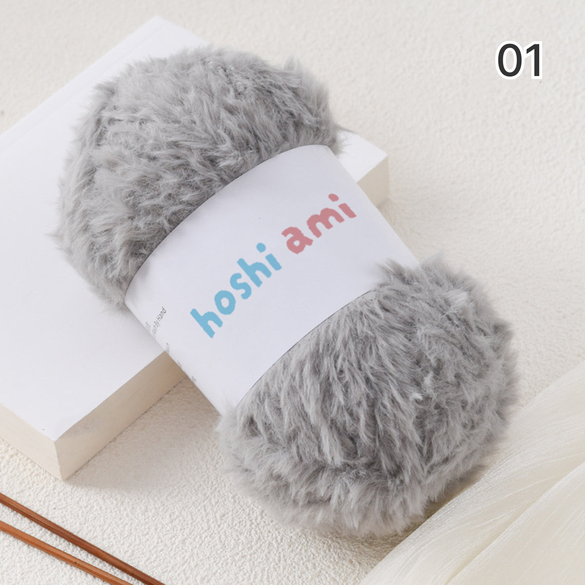 Fake Fur Yarn（フェイクファーヤーン）100g｜極太｜もこもこ エコファー｜星ポンチョ・マフラー・バッグ・ラグ｜全22色