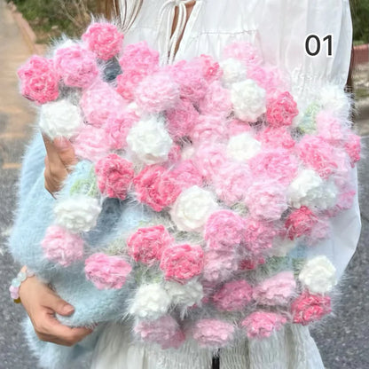 【手編みキット】夢幻のミックスカラーブーケ｜花束ブランケット｜ほしあみ限定｜全5色 ｜レシピ無料公開中！