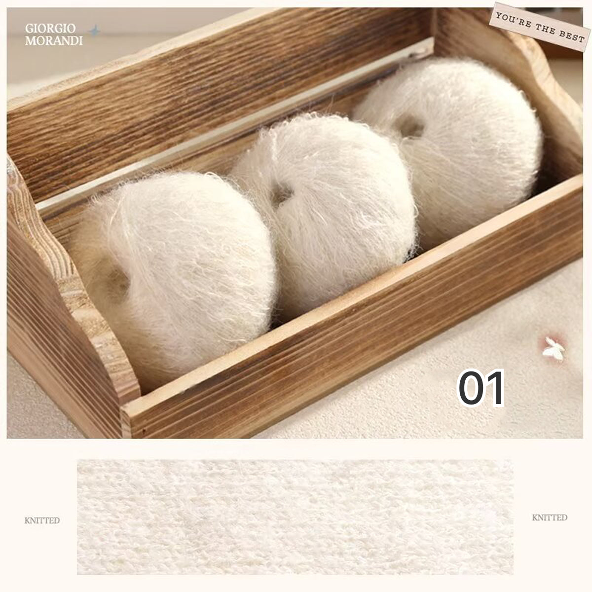 Hane Mohair（ハネモヘア）50g｜グラデーションモヘア糸｜羽のように軽やかでシルクのような艶感｜全12色