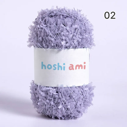 Leaf Ribbon Yarn（リーフリボンヤーン）｜韓国風ファンシーヤーン｜単独でも引き揃え用としても最適｜純色＆グラデーション｜全33色