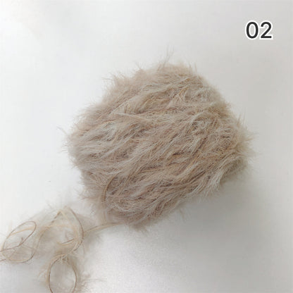 Mochi Fur Yarn（モチファーヤーン）50g｜ふわもこ・フェイクファー・パステルカラー｜帽子・マフラー｜韓国トレンド｜全15色