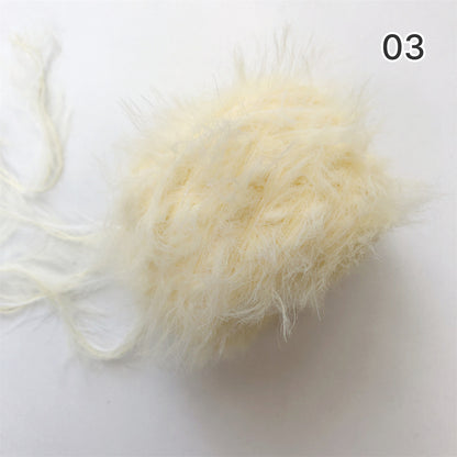 Mochi Fur Yarn（モチファーヤーン）50g｜ふわもこ・フェイクファー・パステルカラー｜帽子・マフラー｜韓国トレンド｜全15色