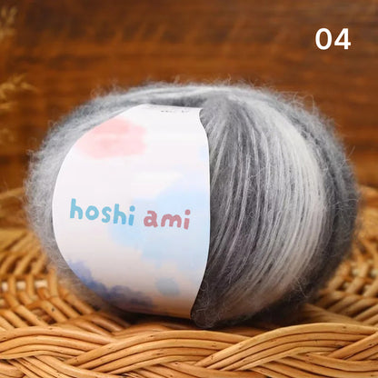 Cloud Mohair（クラウドモヘア）50g｜雲のように美しい段染め｜シルク混モヘア・シルクウール配合｜全20色