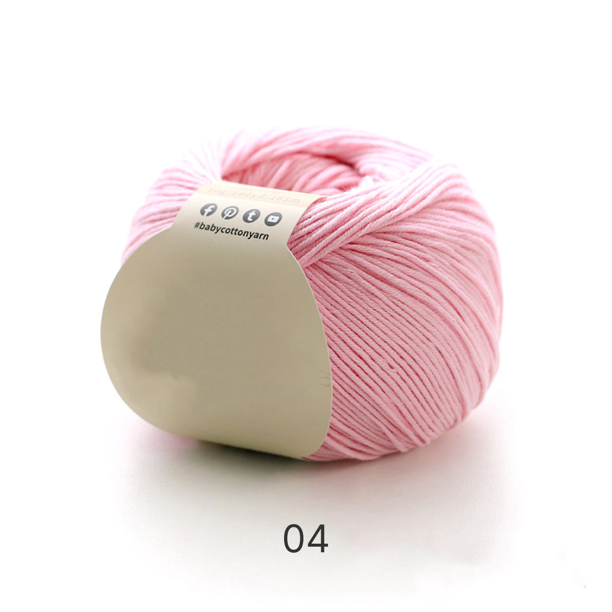 【綿100%】Pure Cotton（ピュアコットン）50g｜100%コットン糸｜通気性抜群で心地よい｜ベビー服・オールシーズン対応
