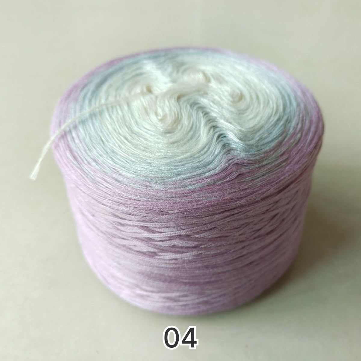 【シルケット加工・綿100%】Joyful Cake Yarn（ジョイフルケーキヤーン）｜ロングピッチ段染め・韓国風｜夏用ウェア・ショール・ブランケットに最適｜全37色｜電子版 ショール編みレシピ プレゼント！