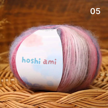 Cloud Mohair（クラウドモヘア）50g｜雲のように美しい段染め｜シルク混モヘア・シルクウール配合｜全20色