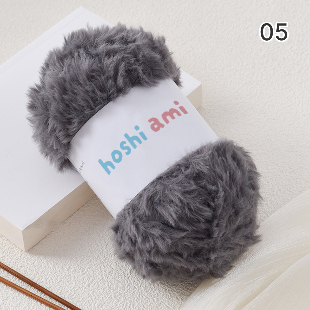 Fake Fur Yarn（フェイクファーヤーン）100g｜極太｜もこもこ エコファー｜星ポンチョ・マフラー・バッグ・ラグ｜全22色