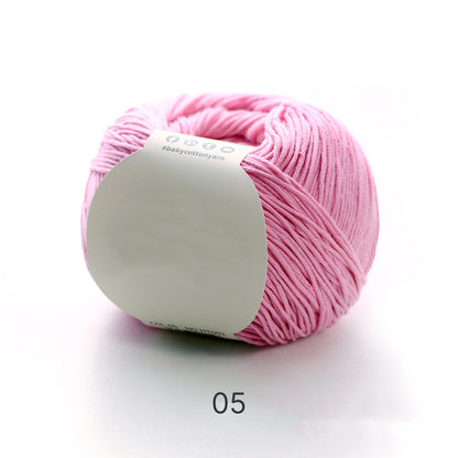 【綿100%】Pure Cotton（ピュアコットン）50g｜100%コットン糸｜通気性抜群で心地よい｜ベビー服・オールシーズン対応