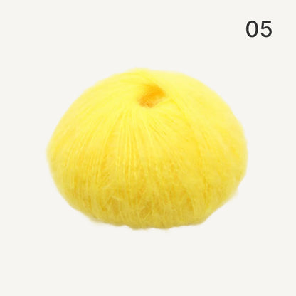 Fuwari Mohair（フワリモヘア）25g｜極上の肌触り｜綿あめのように軽やか｜引き揃え・透かし編み・ベビーウェアに｜全40色