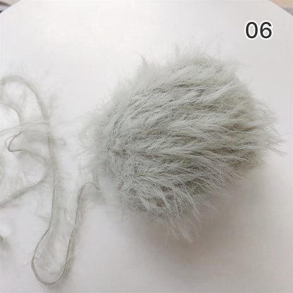 Mochi Fur Yarn（モチファーヤーン）50g｜ふわもこ・フェイクファー・パステルカラー｜帽子・マフラー｜韓国トレンド｜全15色