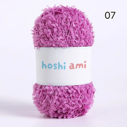 Leaf Ribbon Yarn（リーフリボンヤーン）｜韓国風ファンシーヤーン｜単独でも引き揃え用としても最適｜純色＆グラデーション｜全33色