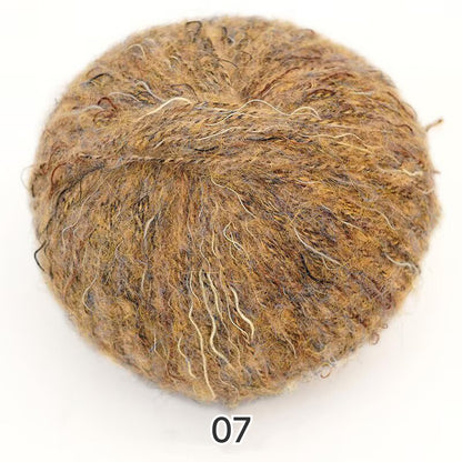 Hanabi Alpaca（ハナビ アルパカ）50g｜花火の彩り｜スーパーキッドモヘヤ＆アルパカ混｜韓国トレンド｜引き揃え風の華やかさ｜ファンシーヤーン｜全16色