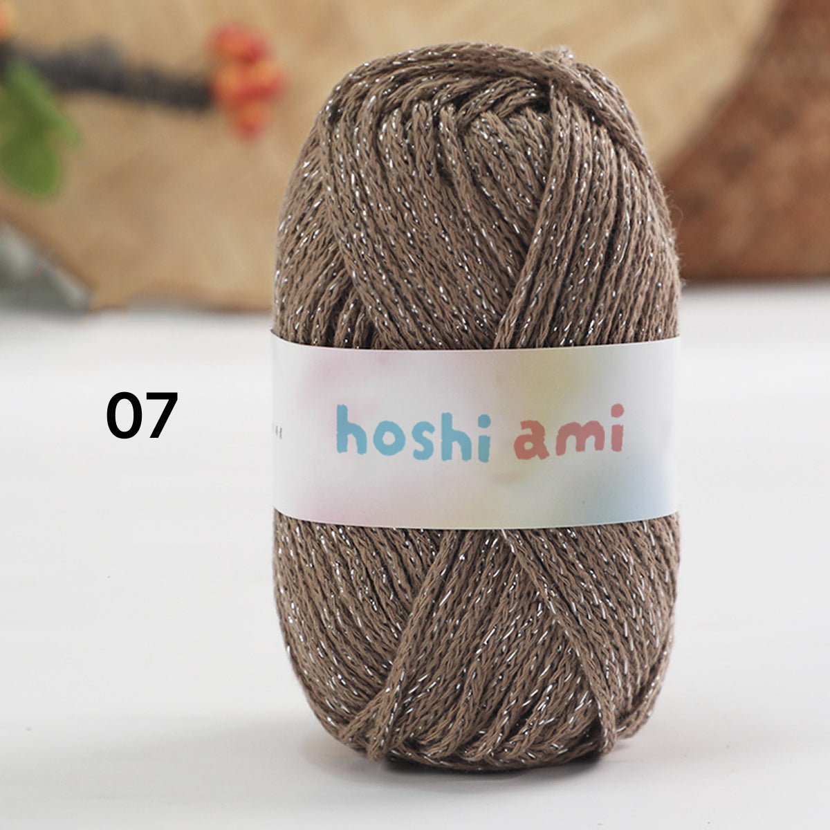 Starlight Lame Cotton（スターライト・ラメコットン）50g｜ふんわりコットン×きらめく銀糸｜バッグ・帽子・韓国風小物に｜高見えデザイン｜全29色