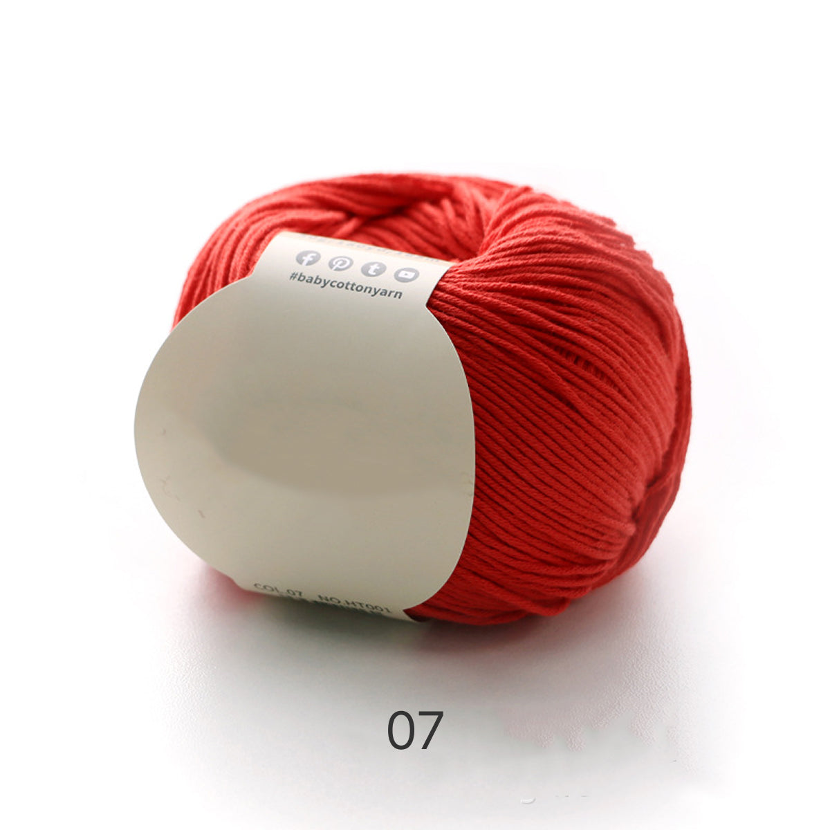 【綿100%】Pure Cotton（ピュアコットン）50g｜100%コットン糸｜通気性抜群で心地よい｜ベビー服・オールシーズン対応