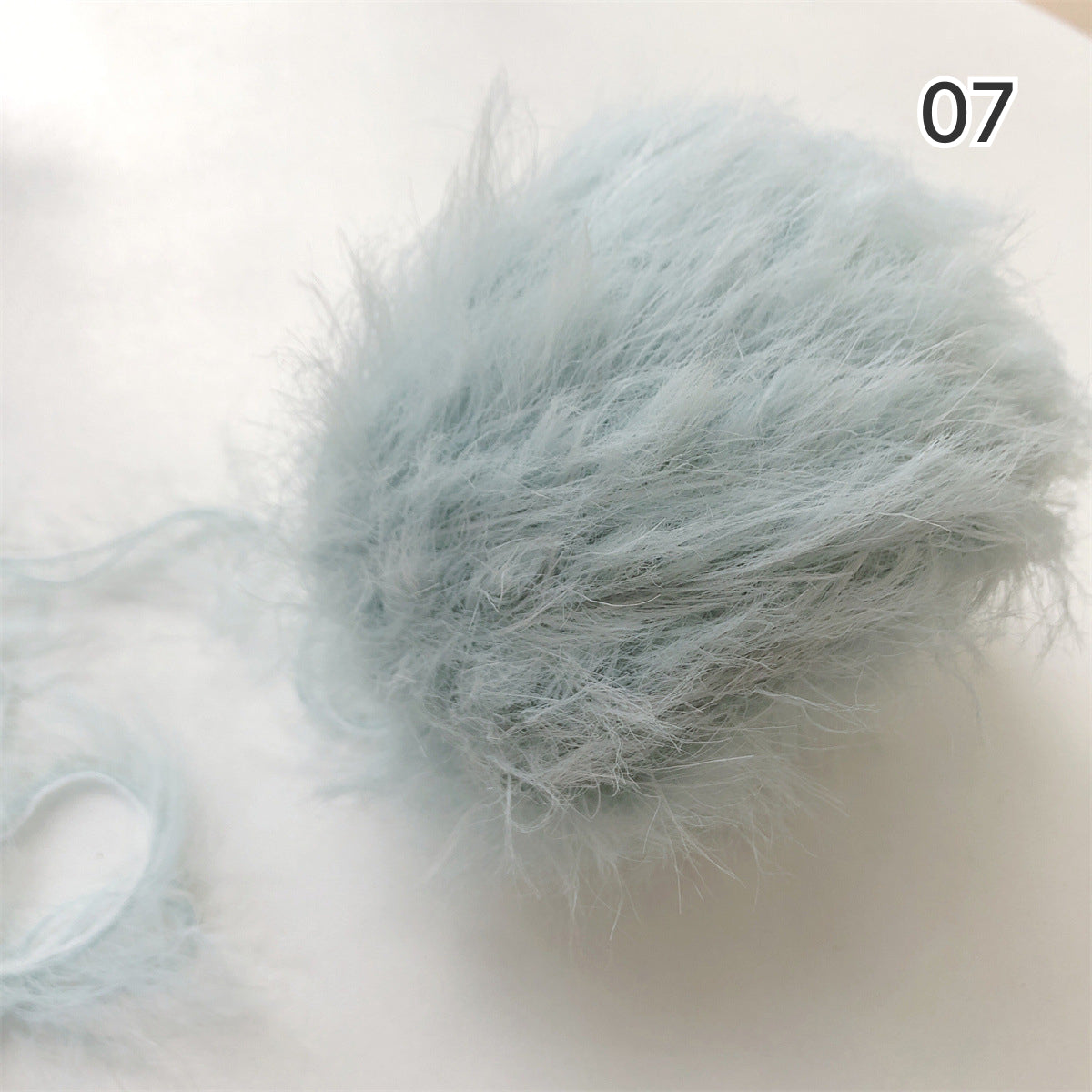 Mochi Fur Yarn（モチファーヤーン）50g｜ふわもこ・フェイクファー・パステルカラー｜帽子・マフラー｜韓国トレンド｜全15色