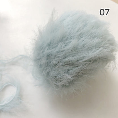 Mochi Fur Yarn（モチファーヤーン）50g｜ふわもこ・フェイクファー・パステルカラー｜帽子・マフラー｜韓国トレンド｜全15色