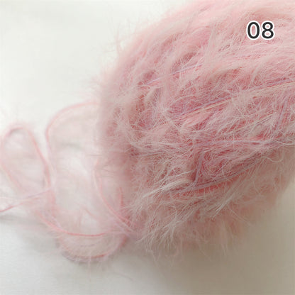 Mochi Fur Yarn（モチファーヤーン）50g｜ふわもこ・フェイクファー・パステルカラー｜帽子・マフラー｜韓国トレンド｜全15色