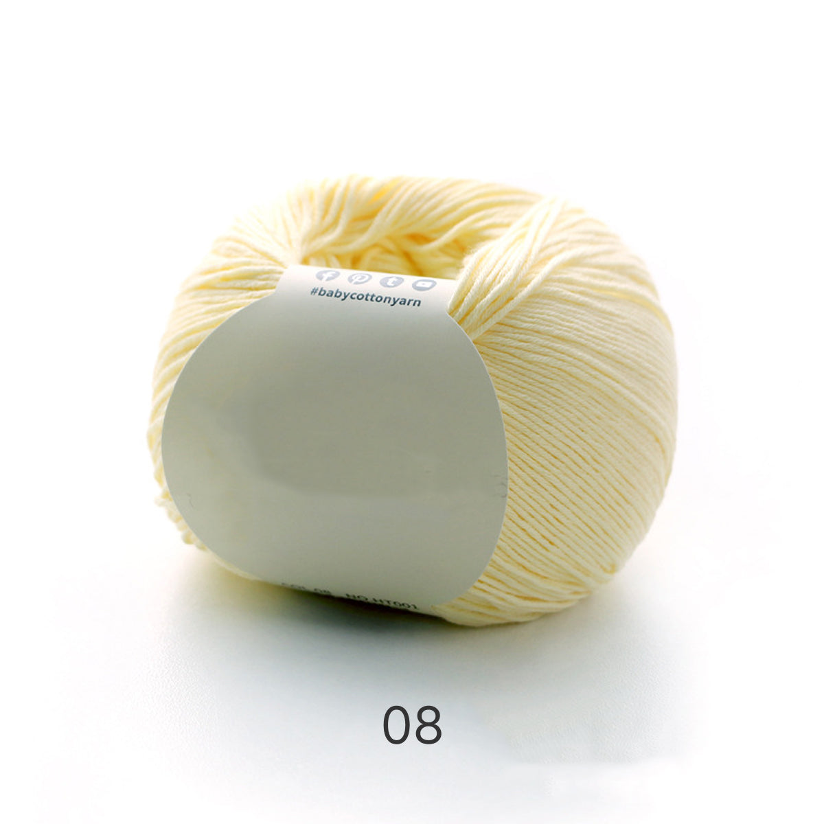 【綿100%】Pure Cotton（ピュアコットン）50g｜100%コットン糸｜通気性抜群で心地よい｜ベビー服・オールシーズン対応