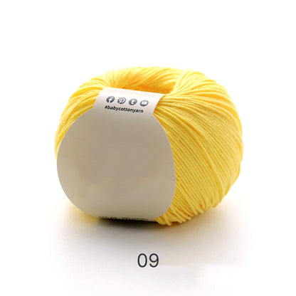 【綿100%】Pure Cotton（ピュアコットン）50g｜100%コットン糸｜通気性抜群で心地よい｜ベビー服・オールシーズン対応
