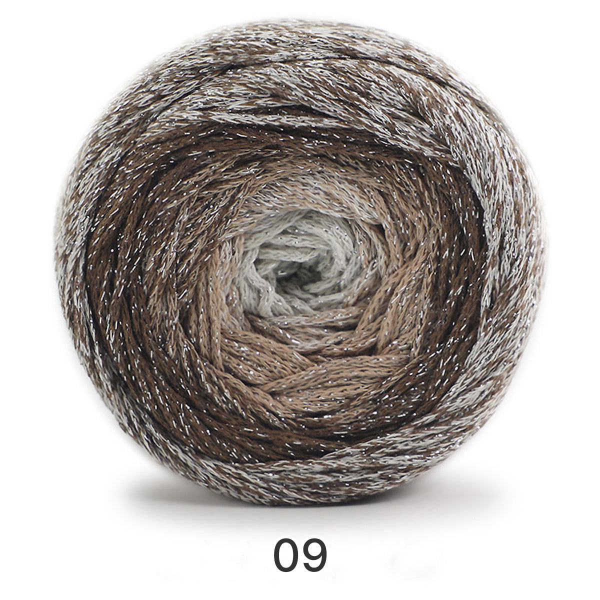 Galaxy Cake Yarn（ギャラクシーケーキヤーン）200g｜銀河のように輝くグラデーション｜韓国トレンド・Y2K｜キラキラ銀糸入り｜バッグ編みに｜大容量