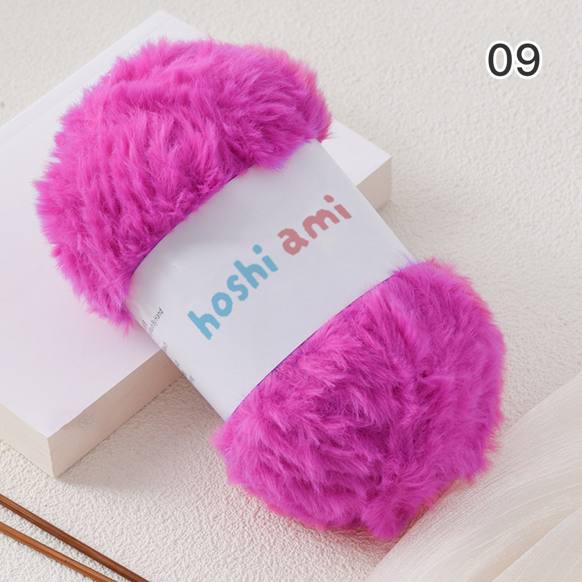 Fake Fur Yarn（フェイクファーヤーン）100g｜極太｜もこもこ エコファー｜星ポンチョ・マフラー・バッグ・ラグ｜全22色