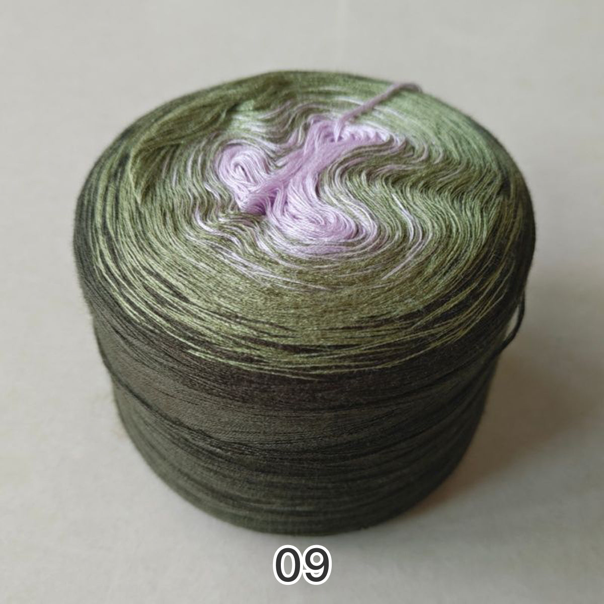 【シルケット加工・綿100%】Joyful Cake Yarn（ジョイフルケーキヤーン）｜ロングピッチ段染め・韓国風｜夏用ウェア・ショール・ブランケットに最適｜全37色｜電子版 ショール編みレシピ プレゼント！