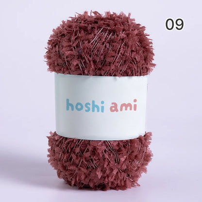 Leaf Ribbon Yarn（リーフリボンヤーン）｜韓国風ファンシーヤーン｜単独でも引き揃え用としても最適｜純色＆グラデーション｜全33色