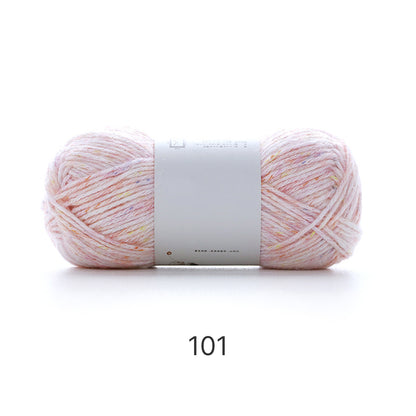 Mousse Cotton（ムース・コットン）50g｜韓国インテリア風｜空気を編むような新感覚｜カラフルネップ入りエアリーコットン糸｜並太｜全14色