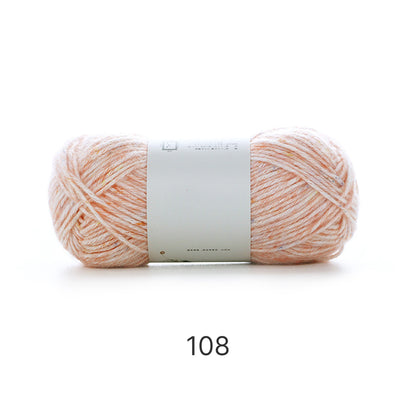 Mousse Cotton（ムース・コットン）50g｜韓国インテリア風｜空気を編むような新感覚｜カラフルネップ入りエアリーコットン糸｜並太｜全14色