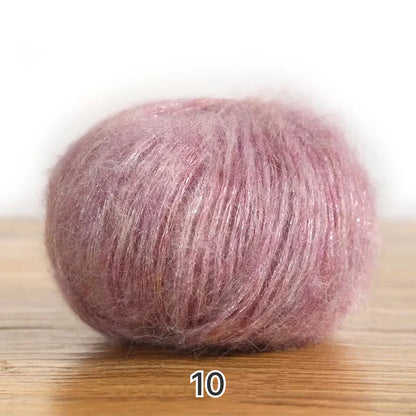Sea Mohair（シーモヘア）25g ｜アルパカ50%×モヘア50%｜ふんわり軽やか｜引き揃え糸・透け感ニット・マフラー作り｜韓国ファッション｜全20色