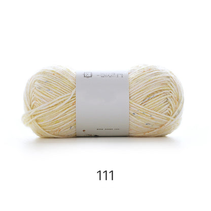 Mousse Cotton（ムース・コットン）50g｜韓国インテリア風｜空気を編むような新感覚｜カラフルネップ入りエアリーコットン糸｜並太｜全14色