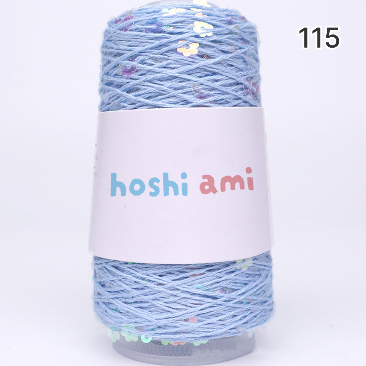 【綿100％】Twinkle Flower Yarn（トゥインクルフラワーヤーン）50g｜花モチーフのスパンコールがきらめくコットン糸｜全8色｜単体でも引き揃えでも映える特別な1玉