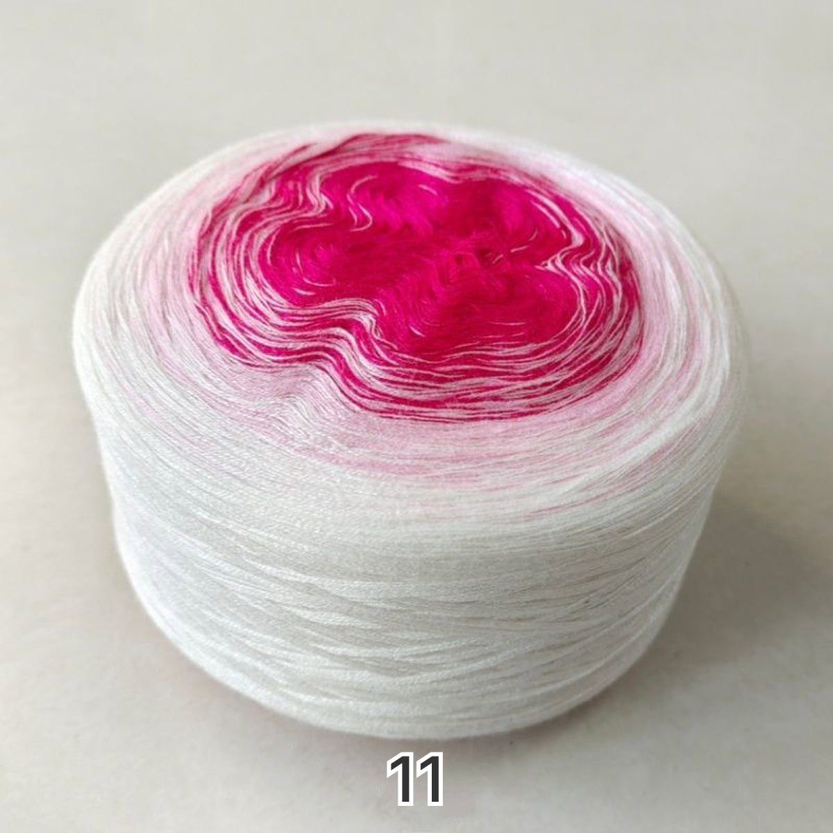 【シルケット加工・綿100%】Joyful Cake Yarn（ジョイフルケーキヤーン）｜ロングピッチ段染め・韓国風｜夏用ウェア・ショール・ブランケットに最適｜全37色｜電子版 ショール編みレシピ プレゼント！