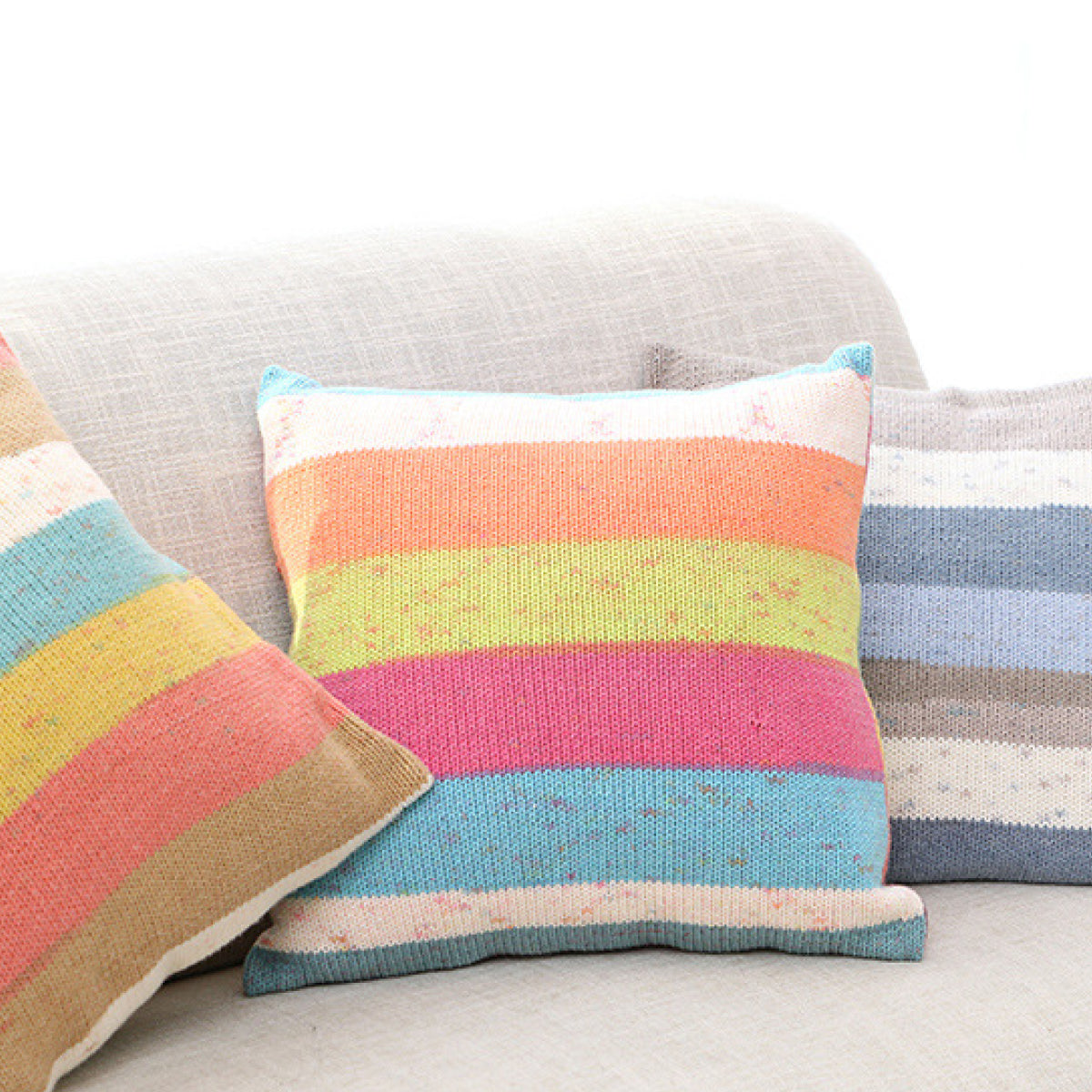 Rainbow Cotton（レインボーコットン） 100g｜カラフルなグラデーションケーキヤーン｜編むだけで可愛いボーダー柄｜韓国風｜コットン混合｜全23色