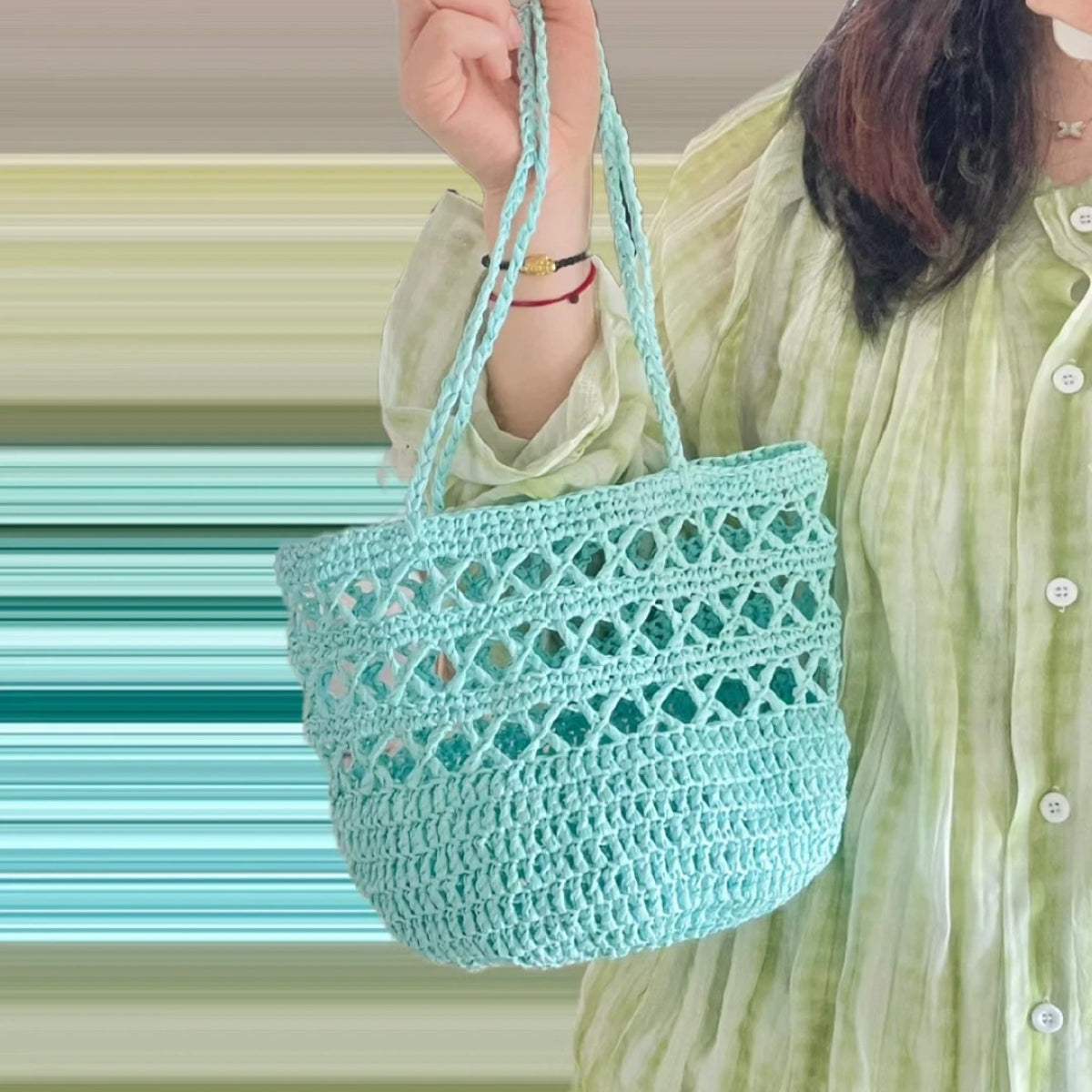 【手にやさしい】Smooth Yarn（スムースヤーン）250m｜ラフィア風｜コットンリンター由来の再生繊維｜スルスル編める夏糸｜麦わら帽子やかごバッグに