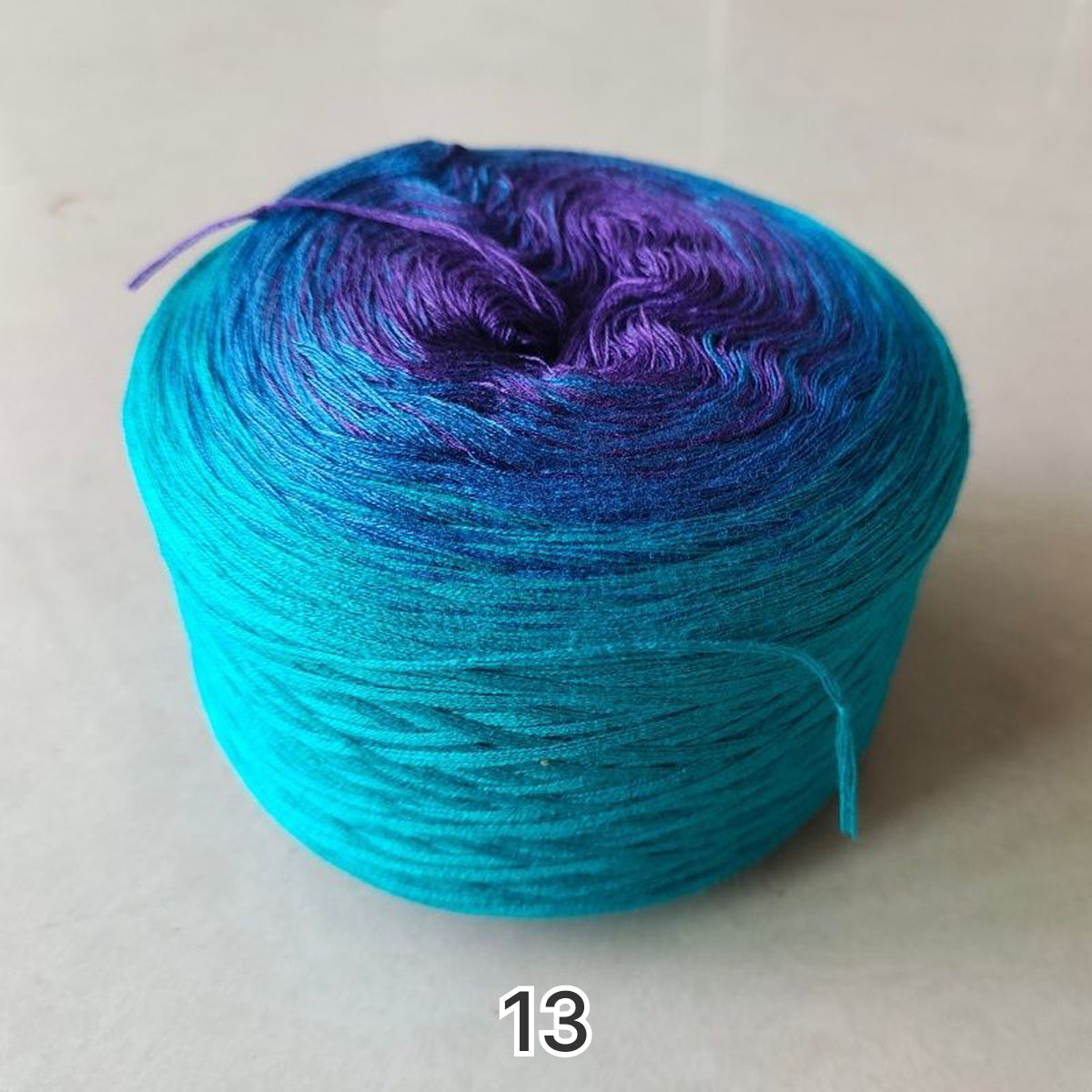 【シルケット加工・綿100%】Joyful Cake Yarn（ジョイフルケーキヤーン）｜ロングピッチ段染め・韓国風｜夏用ウェア・ショール・ブランケットに最適｜全37色｜電子版 ショール編みレシピ プレゼント！