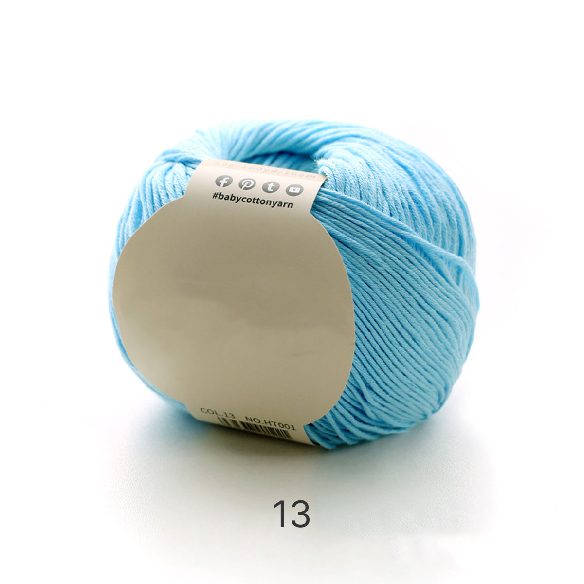 【綿100%】Pure Cotton（ピュアコットン）50g｜100%コットン糸｜通気性抜群で心地よい｜ベビー服・オールシーズン対応