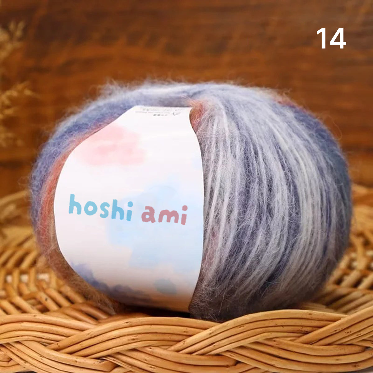 Cloud Mohair（クラウドモヘア）50g｜雲のように美しい段染め｜シルク混モヘア・シルクウール配合｜全20色