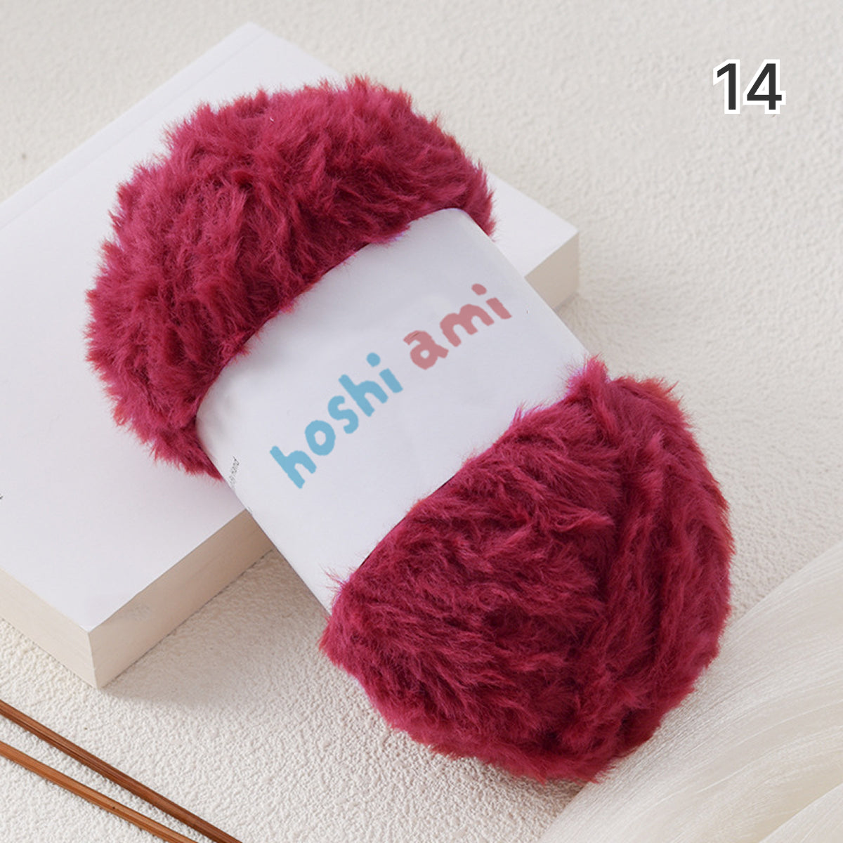 Fake Fur Yarn（フェイクファーヤーン）100g｜極太｜もこもこ エコファー｜星ポンチョ・マフラー・バッグ・ラグ｜全22色