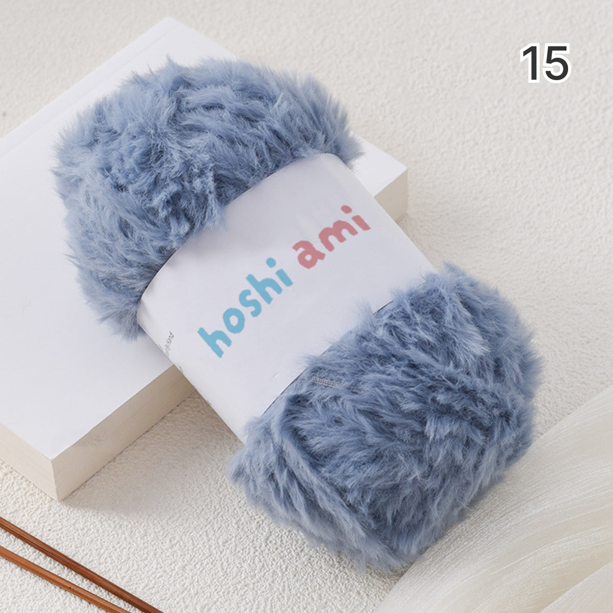Fake Fur Yarn（フェイクファーヤーン）100g｜極太｜もこもこ エコファー｜星ポンチョ・マフラー・バッグ・ラグ｜全22色