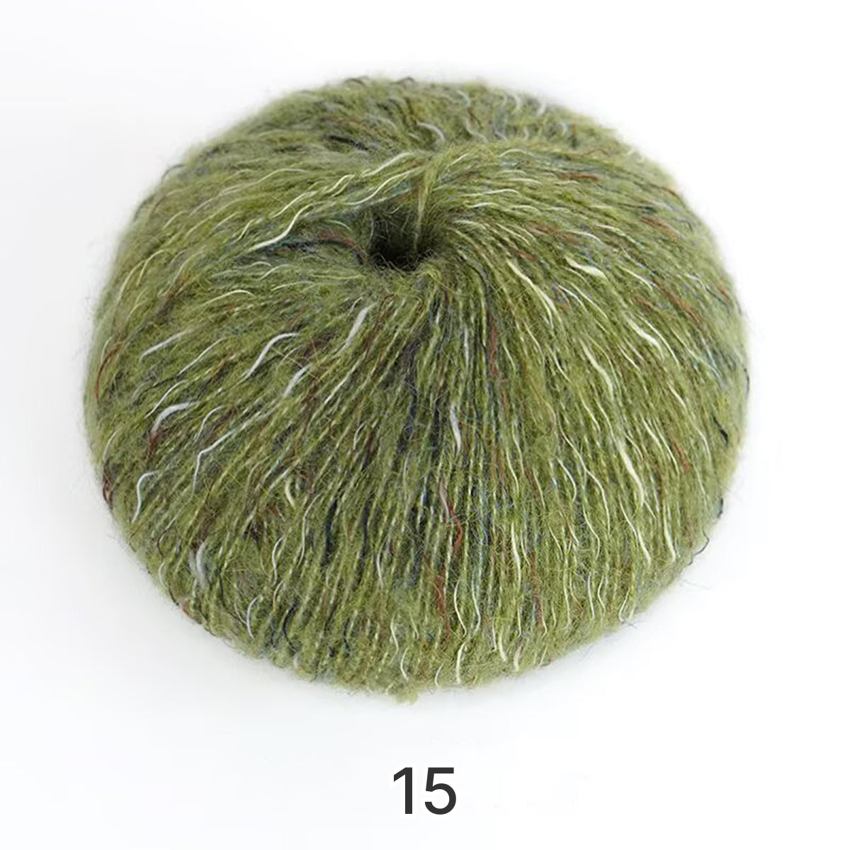 Hanabi Alpaca（ハナビ アルパカ）50g｜花火の彩り｜スーパーキッドモヘヤ＆アルパカ混｜韓国トレンド｜引き揃え風の華やかさ｜ファンシーヤーン｜全16色