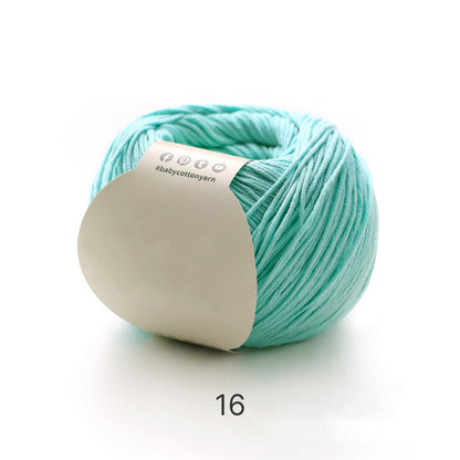 【綿100%】Pure Cotton（ピュアコットン）50g｜100%コットン糸｜通気性抜群で心地よい｜ベビー服・オールシーズン対応