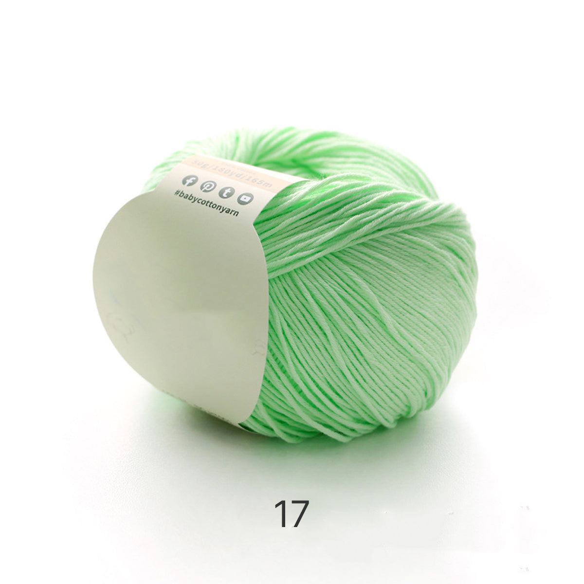 【綿100%】Pure Cotton（ピュアコットン）50g｜100%コットン糸｜通気性抜群で心地よい｜ベビー服・オールシーズン対応