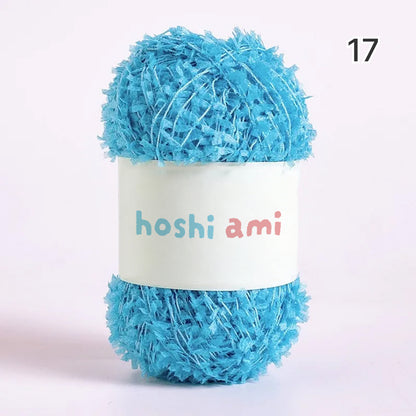 Leaf Ribbon Yarn（リーフリボンヤーン）｜韓国風ファンシーヤーン｜単独でも引き揃え用としても最適｜純色＆グラデーション｜全33色
