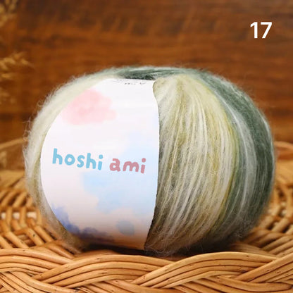 Cloud Mohair（クラウドモヘア）50g｜雲のように美しい段染め｜シルク混モヘア・シルクウール配合｜全20色