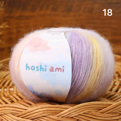 Cloud Mohair（クラウドモヘア）50g｜雲のように美しい段染め｜シルク混モヘア・シルクウール配合｜全20色